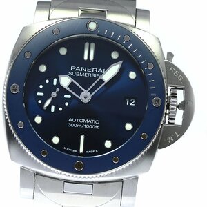 パネライ PANERAI PAM01068 サブマーシブル ノッテ スモールセコンド 自動巻き メンズ 美品 箱付き_742709