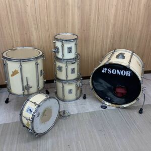 【直接引取り限定】 Sonor Force 2000 ドラムセット ソナー フォース スネア タム バスドラム ジャンク used Dr 1959-9