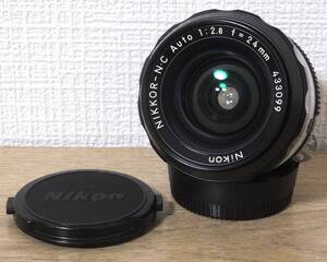 送料無料（出品者負担） Nikon ニコン NIKKOR-N・C Auto F2.8 24mm 433099 長期保管品 動作保証無し 現状品