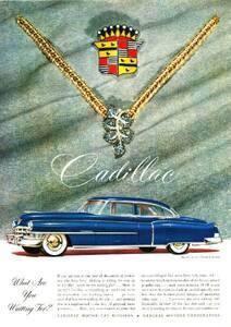 ◆1950年の自動車広告　キャデラック2　Cadillac　GM