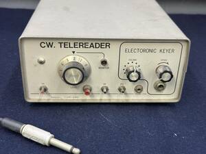 モールス信号 解読器 CWR-682　エレクトリックキーヤ TELEREADER 現状品