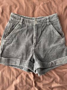 DKNY SHORT PANTS ダナキャラン　ショート　パンツ　レディース　コーデュロイ　グレー