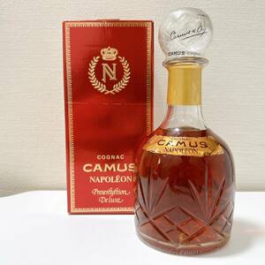 【TOA-6227】1円～ 未開栓 COGNAC CAMUS NAPOLEON コニャック カミュ ナポレオン デキャンタ 700ml 40% ブランデー 目減り有 現状保管品