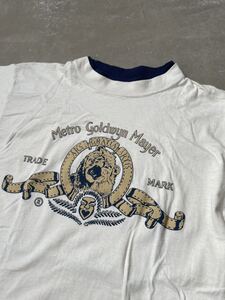 USA製　MGM モックネック Tシャツ リンガーデザイン