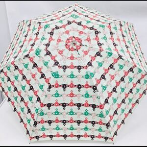 【極美品】Vivienne Westwood ヴィヴィアンウエストウッド 折りたたみ傘　総柄　日傘　雨傘 晴雨兼用