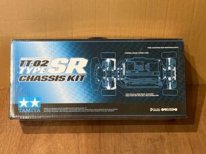 タミヤ TT-02 TYPE-SR 組み立て済みシャーシ チタンビス使用 未走行 SRXアルミプロペラジョイント付き１円スタート！