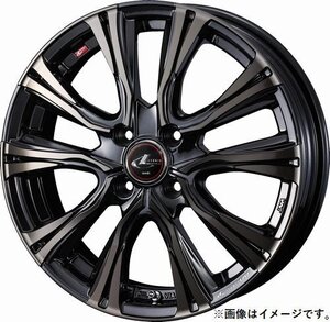 【個人宅発送可能】ウエッズ Weds 17X6.5J +50 4穴 PCD100 PBMC/TI ホイール 1本 LEONIS VR レオニス・ブイアール (41243)