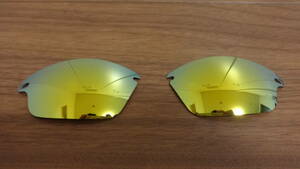 処分価格！！★オークリー ファストジャケット用 カスタム偏光レンズ 24K GOLD Color Polarized 新品 Oakley Fast Jacket 新品