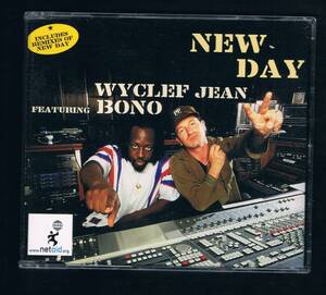 MAXI-SINGLE CD：WYCLEF JEAN feat, BONO (U2)／NEW DAY [Type-A]