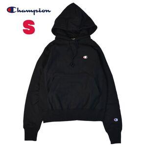 【新品】 Champion チャンピオン 12oz リバースウィーブ プルオーバー パーカー REVERSE WEAVE HOOD GF68 黒 メンズ S スウェットパーカー