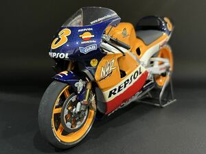 完成品 REPSOL HONDA NSR500 99 ゼッケン3 ホンダ タミヤ プラモデル バイク 模型 1/12 オートバイシリーズ NO77