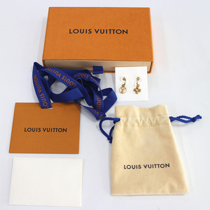 【LOUIS VUITTON】ルイヴィトン　ブックル ドレイユ・ブルーミング ピアス　ゴールド メタル　美品