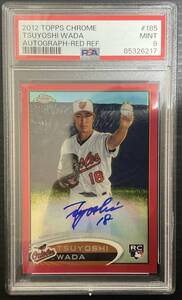 和田毅 直筆サインカード 2012 Topps Chrome Rookie Auto RC　25枚限定　PSA9　その2