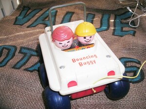 1973年　フィッシャープライス　Bouncing　Buggy　プルトイ