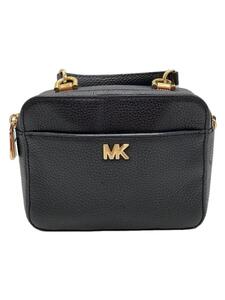 MICHAEL KORS◆ショルダーバッグ/レザー/BLK/無地/32T8Gf5C0L