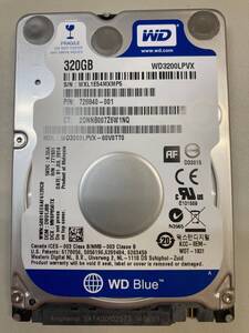 ★2.5インチ　SATA　320GB　WD WD3200LPVX　170時間使用　中古品★