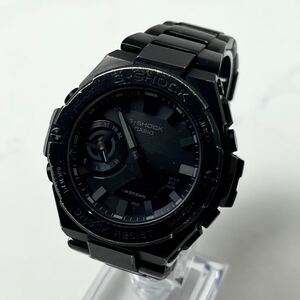 【実働】 CASIO G-SHOCK GST-B500 Gスチール カシオ Gショック タフソーラー Bluetooth デジアナ メンズ 腕時計 ウォッチ ブラック 稼働品 