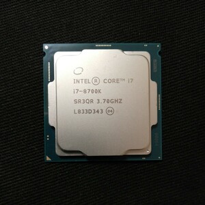 インテルCore i7 8700k付属品なし