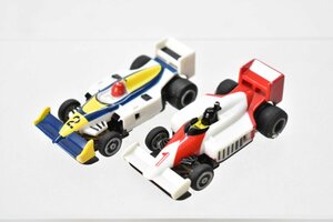 TCR MK3 古い スロットカー フォーミュラ1カー 約7cm 2台まとめて [IDEAL][F1カー][レーシング][1980年][レトロ][当時物]H