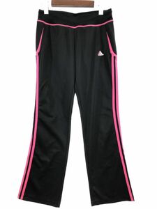 adidas アディダス トラック パンツ sizeM/ブラック ■■ ☆ dkb3 レディース