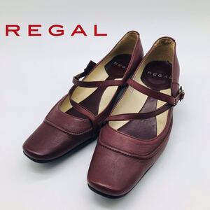 REGAL リーガル　クロスストラップ　国産　本革　23.5㎝