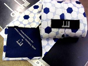 ●bv1713●良品●【ＪＦＡ】サッカー コラボ 入手困難モデル【ｄunhill】ダンヒルのネクタイ