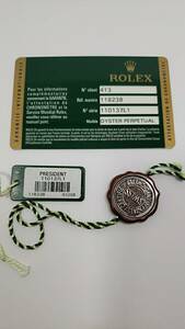 ロレックス 保証書 118238 /ROLEX Warranty Card 118238