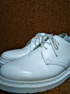 【Dr.MARTENS】ドクターマーチン 1461 MONO WHITE 3ホールシューズ UK9 (28cm ) 3EYE SHOE モノ オールホワイト【美品】