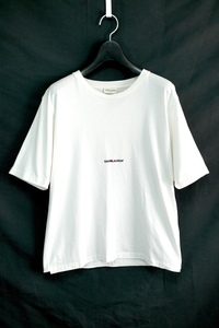 SAINT LAURENT サンローラン クラシックロゴ カットソー Tシャツロゴ ホワイト XSサイズ 460876 YB2DQ 9000