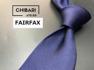 【超美品】FAIRFAX　フェアーファックス　無地柄　ネクタイ　3本以上送料無料　ネイビー　0902045