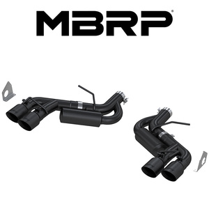 MBRP 2017-2024 シボレー カマロ ZL1 6.2L アクスルバック エキゾースト レース ブラックTip バルブデリート 爆音 正規品