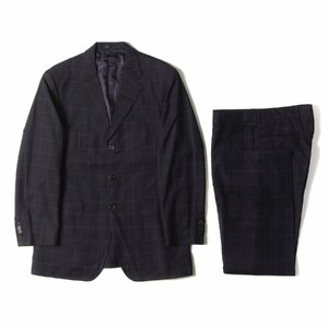 Paul Smith ポールスミス TALLIA DI DELFINO テーラードジャケット スラックス / セットアップ スーツ LONDON ネイビー ピンク L 日本製