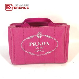 PRADA プラダ BN2439 カナパ ミニ MINI ロゴ カバン 肩掛け トートバッグ ハンドバッグ ピンク レディース【中古】