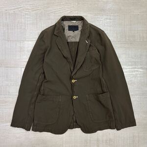 13ss 2013 COMME des GARCONS HOMME DEUX コム デ ギャルソン オムドゥ ポリ縮 染色加工 テーラード ジャケット 日本製 サイズ S 611