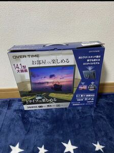 OVERTIME 　*14.1インチ録画機能付きポータブルテレビ【OT-TV141K 未使用に近い　