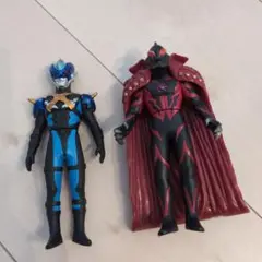 ウルトラマンソフビ　ベリアル　マント　トレギア