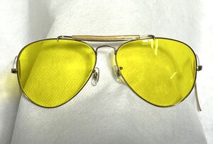 ▽B＆L　RAY-BAN　USA　1730　10K　G．O.　カリクローム　アウトドアーズマン　サングラス　中古▽011713