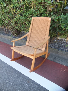 AFM Quality Frinture ペーパーコード ロッキングチェア イセモク ビンテージ家具 モダン家具 北欧系 検）Hans.J.Wegner ※直接引取可能