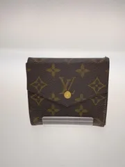 LOUIS VUITTON ポルト・モネ・ビエ・カルト・クレディ_モノグラム・キャンバス_BRW PVC ブラウン レディース