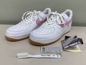 NIKE AF1 30cm US12 エアフォース1 ホワイト ピンク アニバーサリー 記念 限定 レザー 革 ナイキ LA CA USA stussy supreme AIR MAX 95 96