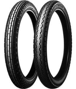 DUNLOP 2.50-17 4PR D107 リアWT(チューブタイプ)