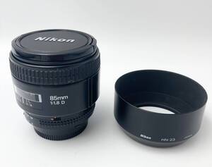 【1円スタート】☆カメラレンズ☆ ◆中古品◆　ニコン　Nikon　AF　NIKKOR　85ｍｍ　1:1.8　Ｄ　レンズ