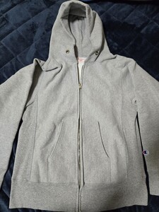 Champion　 チャンピオン リバースウィーブ ジップパーカー USA製 グレー 赤タグ サイズＬ