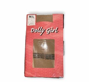 Dolly girl 柄タイツ　ベージュ　新品未使用　M-L