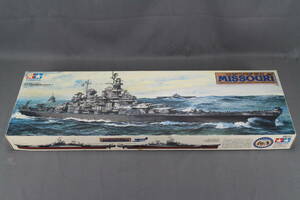 未組立品　タミヤ　アメリカ海軍戦艦　BB-63　ミズーリ　1/350　艦船シリーズ　プラモデル　/　コレクター放出品　当時物　TAMIYA　保管品