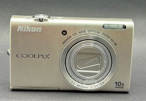 1円スタート Nikon ニコン COOLPIX S6200 クールピクス コンパクトデジタルカメラ バッテリー デジタルカメラ デジカメ シルバー