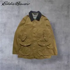 90s Eddie Bauer エディーバウアー ダック地ジャケット刺繍ロゴM