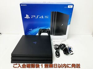 【1円】PS4Pro 本体/箱 セット 1TB ブラック SONY Playstation4 CUH-7000B 初期化/動作確認済 プレステ4プロ FW12.00 D11-118rm/G4