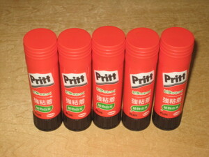 Pritt/プリットスティックのり 20g×5本 強粘着 植物由来 送\185～