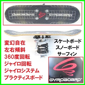 激レア GYROBOARD PRACTICE トリック変幻自在 左右傾斜 360度回転 ジャイロ回転システム スケートボード スノーボード サーフィン スケボー